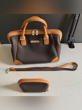 Ted Lapidus Fidelio Brown & Tan Leather Handbag